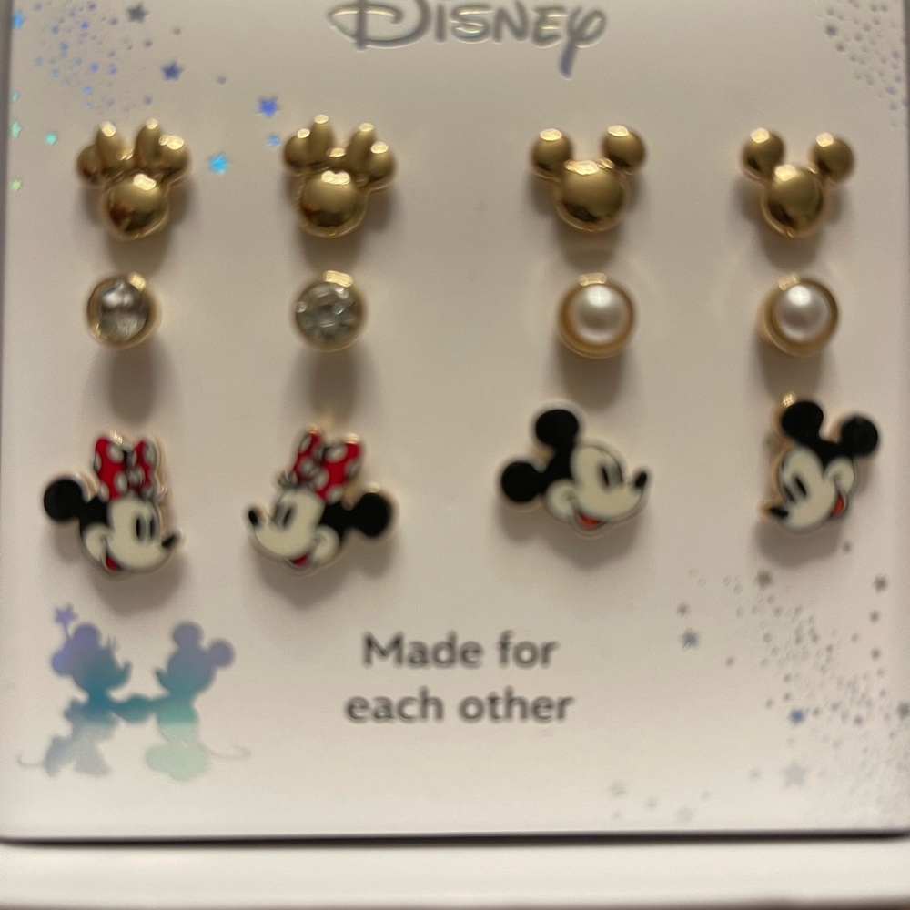 Disney Mickey and Minnie Mouse  Earring Set